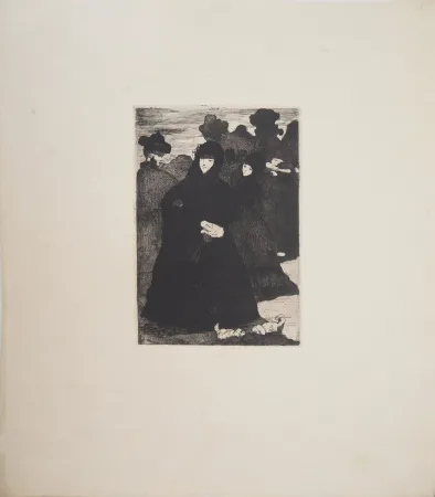 Grabado Manet - Au Prado