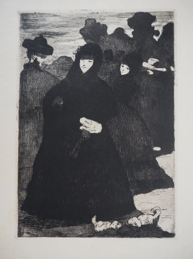 Grabado Manet - Au Prado