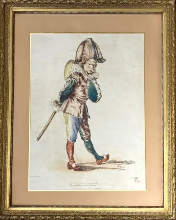 Litografía Manet - Polichinelle, 1874. Signée