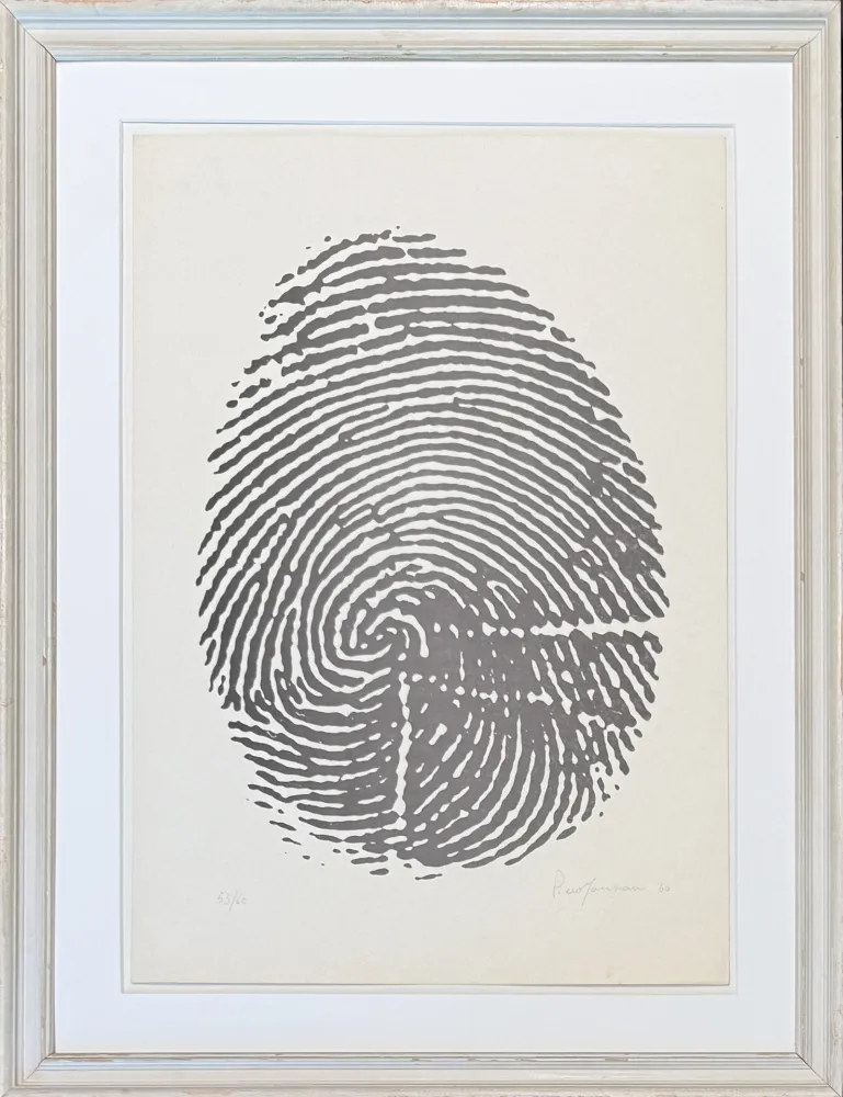 Sin Técnico Manzoni - Piero Manzoni (1933-1963) - Left thumbprint - Photolithograph on paper - 1960