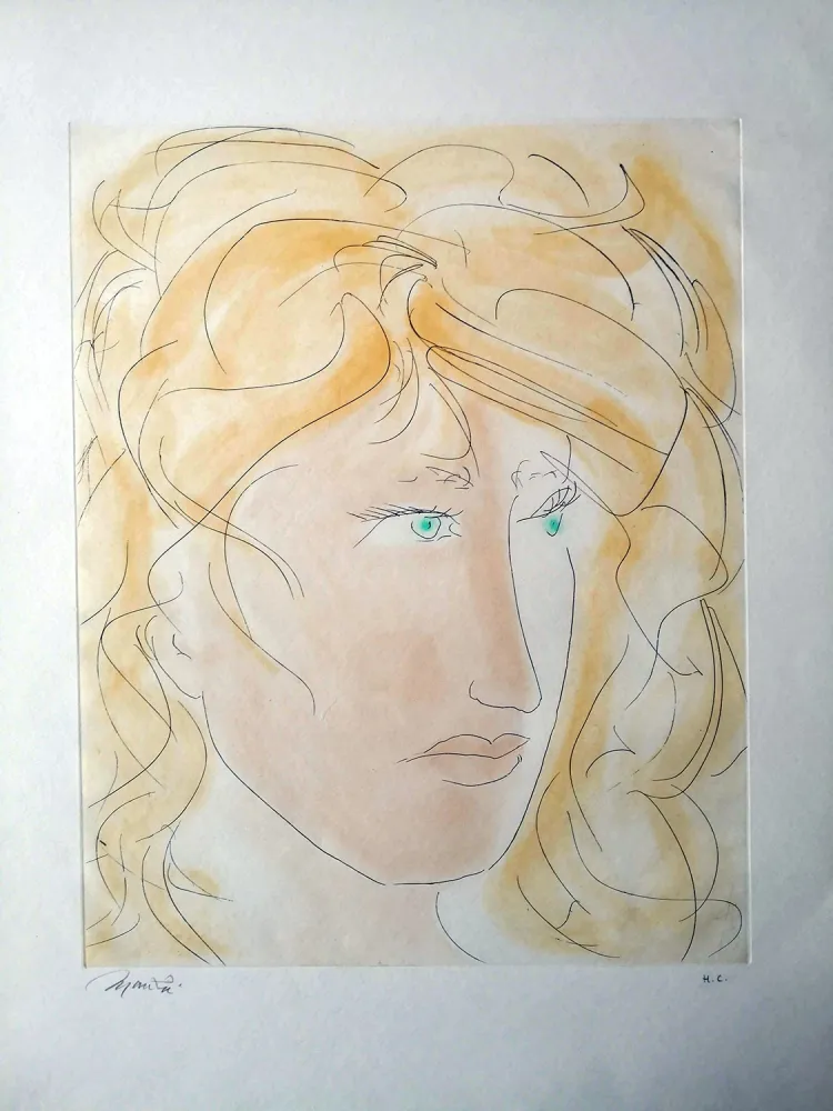 Aguafuerte Y Aguatinta Manzu - Volto