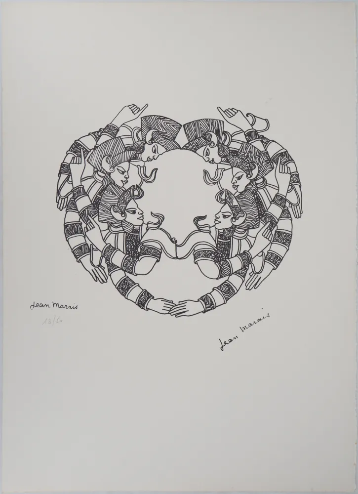 Litografía Marais  - Motifs indiens