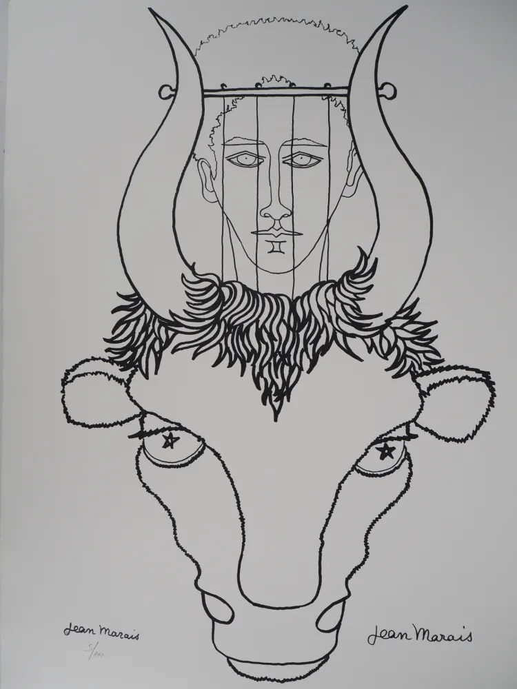 Litografía Marais  - Mythologie : Hommage à Pan