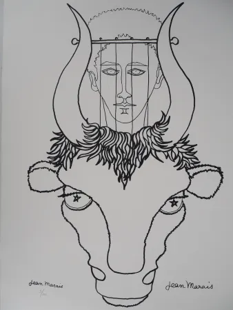 Litografía Marais  - Mythologie : Hommage à Pan