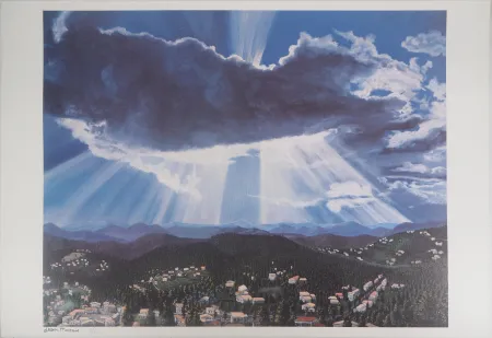 Litografía Marais  - Paysage ensoleillé (Vallauris)