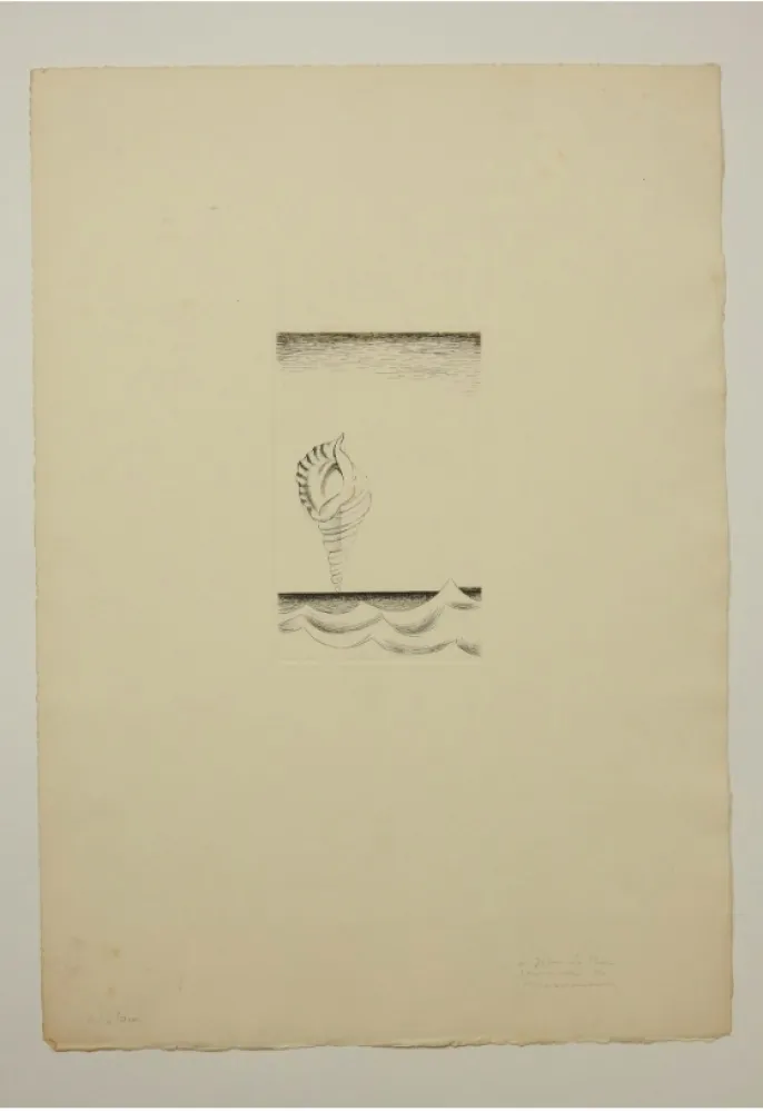 Aguafuerte Marcoussis - Chantre, planche 8 pour « Alcools »