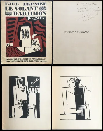 Libro Ilustrado Marcoussis - Paul Dermée : LE VOLANT D'ARTIMON. POÈMES. Exemplaire avec envoi 