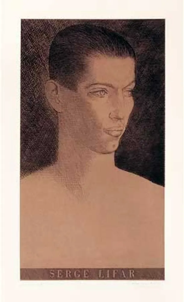 Grabado Marcoussis - Portrait de Serge Lifar