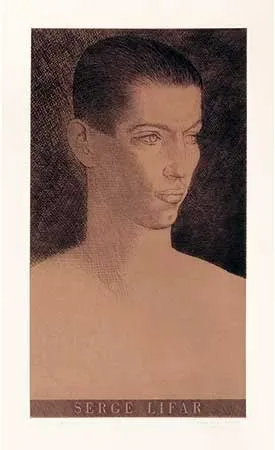 Grabado Marcoussis - Portrait de Serge Lifar