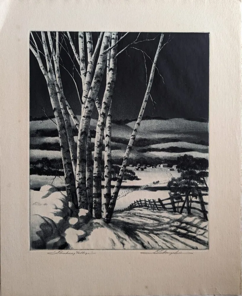 Aguafuerte Y Aguatinta Margolies - Slumbering Meadows (or 