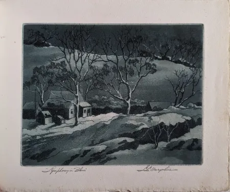 Aguafuerte Y Aguatinta Margolies - Symphony in Blue