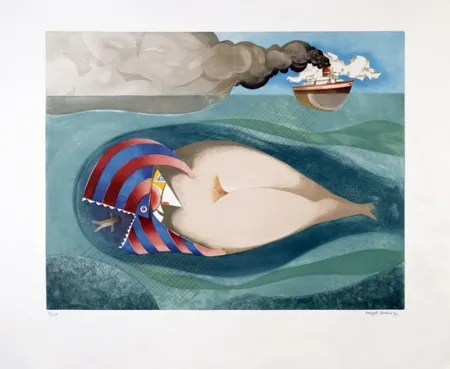 Aguatinta Marin - La Baleine