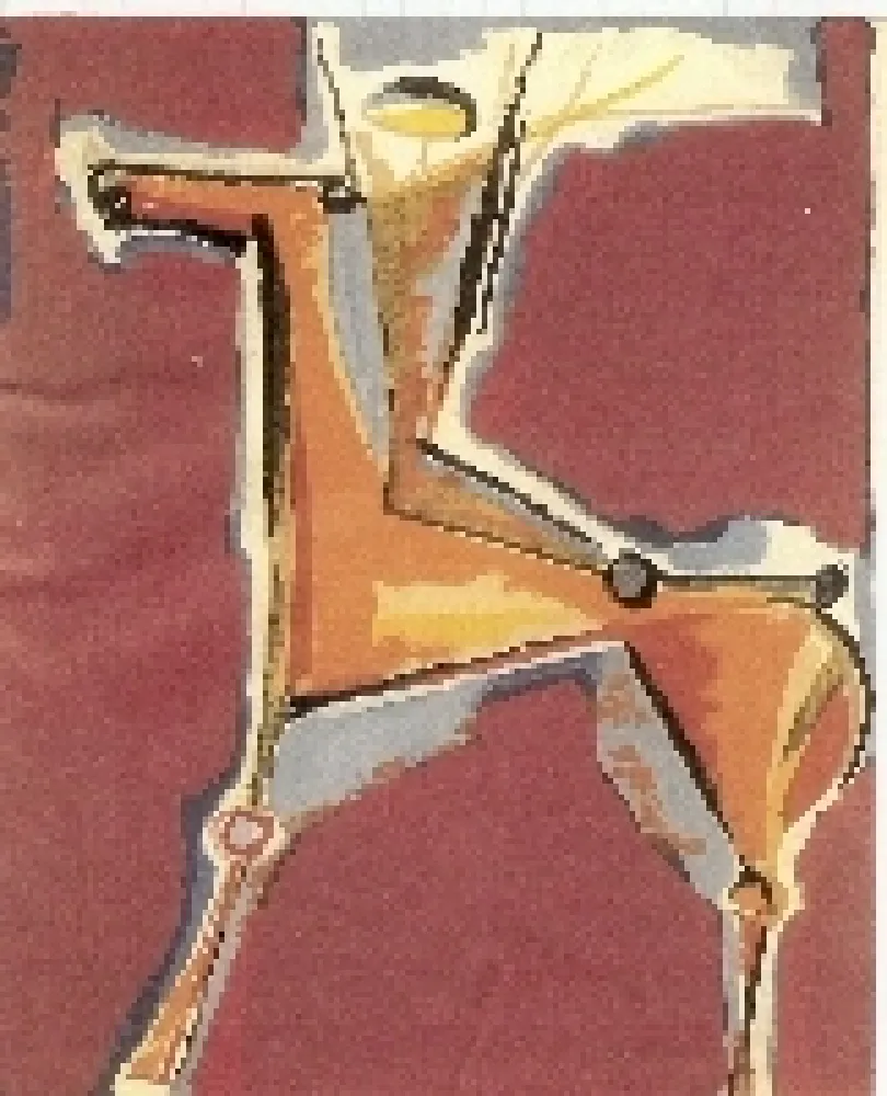 Litografía Marini - Arciere Viola