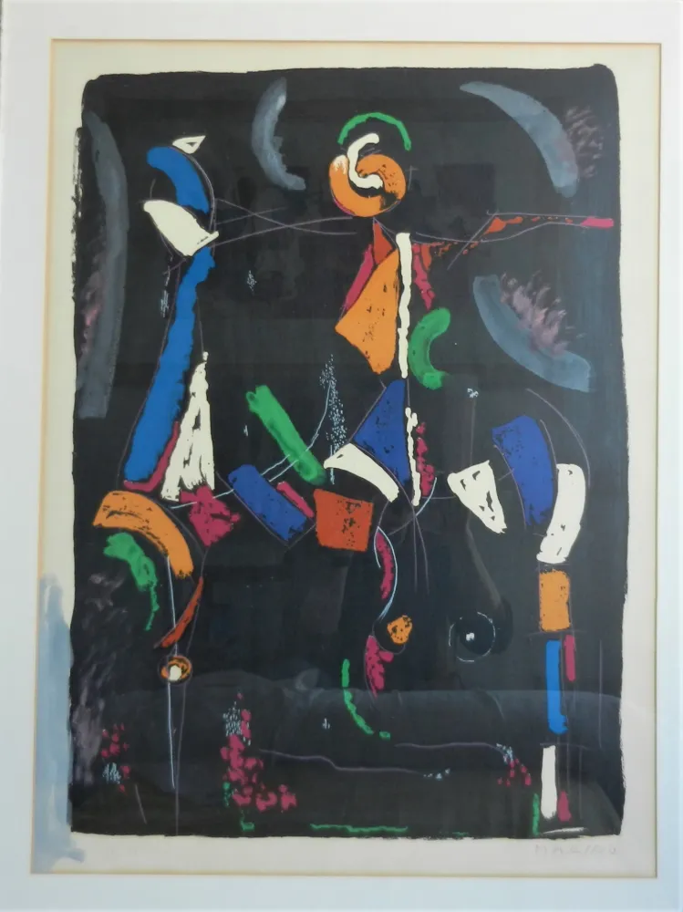 Litografía Marini - Bunter Reiter II