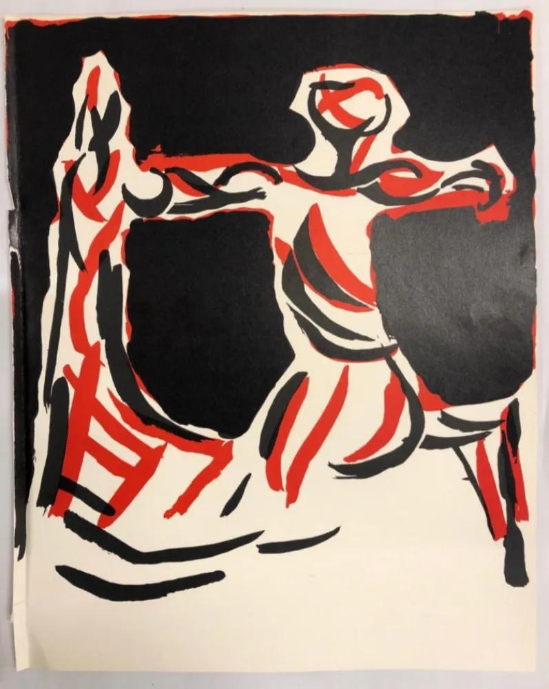 Litografía Marini - Cavalier,