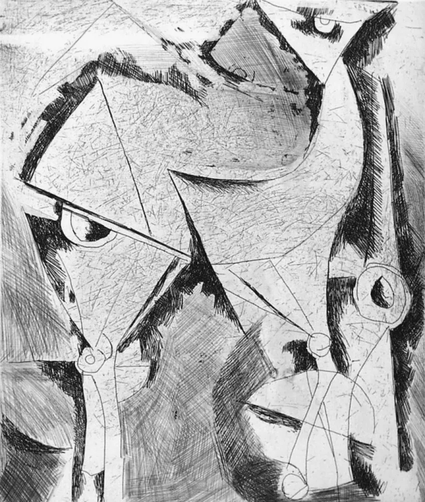 Aguafuerte Marini - Cavallo