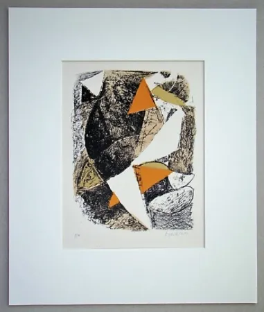 Litografía Marini - Cheval et Cavalier