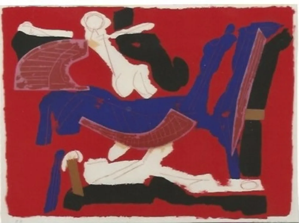 Litografía Marini - Chevaux el Cavaliers