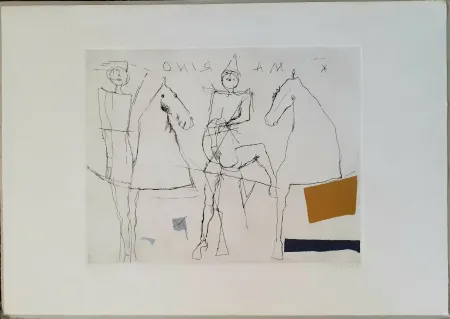 Aguatinta Marini - Giocoliere sopra