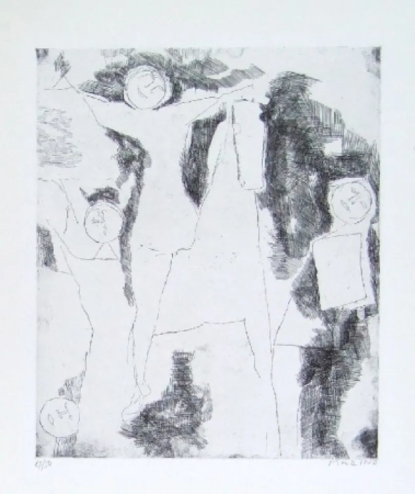 Aguafuerte Marini - Giocolieri