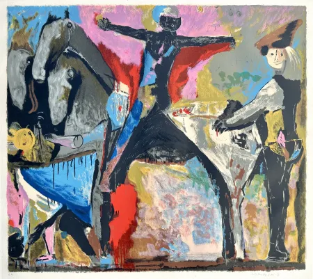 Litografía Marini - Grande Teatro delle Maschere