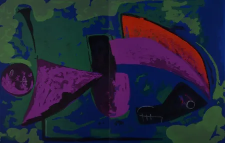 Litografía Marini - Guerrier, 1968