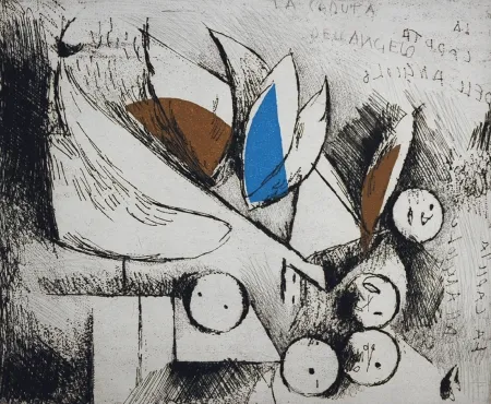 Aguafuerte Marini - La caduta dell'angelo