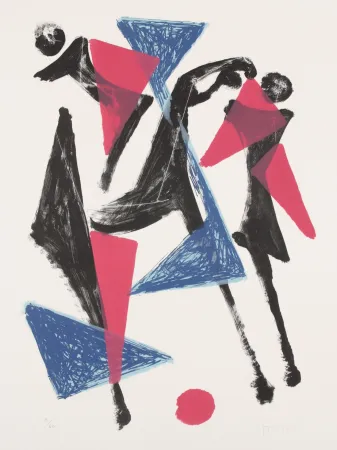 Litografía Marini - Le Cheval au Manege