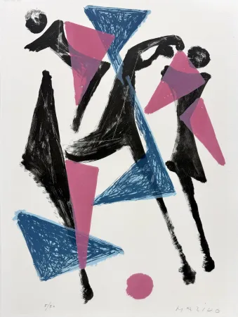 Litografía Marini - Le Cheval au Manege