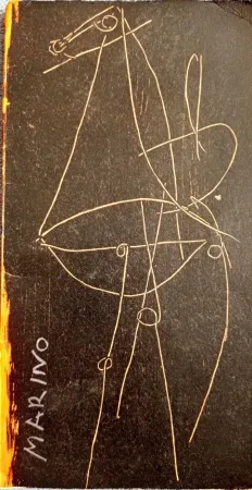 Litografía Marini - Lithographie originale pour  Catalogue Berggruen 15 lithographies,1955