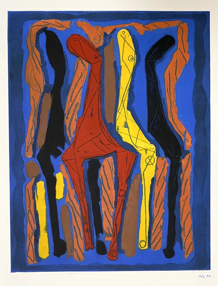 Aguatinta Marini - Marino from Goethe, plate IV