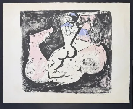 Litografía Marini - Marino Marini (1901–1980) - Cavallo e cavaliere - lithograph on paper - 1965