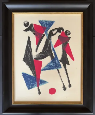Litografía Marini - Marino Marini (1901 - 1980) - LE CHEVAL AU MANEGE - Color lithograph on paper - 1953