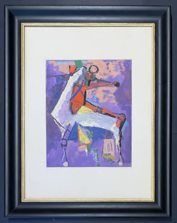 Punta Seca Marini - Marino Marini ( 1901 - 1980) - MARINO FROM SHAKESPEARE I - Etching, drypoint and aquatint in 28 colours - 1977