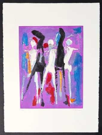 Grabado Marini - Marino Marini (1901–1980) - MARINO FROM SHAKESPEARE II - Color drypoint etching and aquatint on paper - 1978