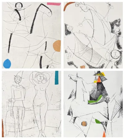 Grabado Marini - Marino Marini (1901–1980) - Tout près de Marino - 10 aquatint etchings on paper - 1971