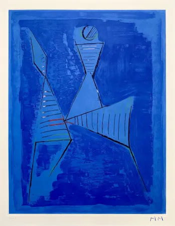 Aguatinta Marini - Marino Marini- Marino from Goethe I