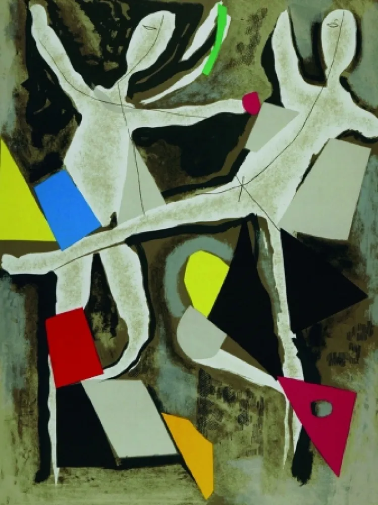 Litografía Marini - Personagges du sacre du printemps IV