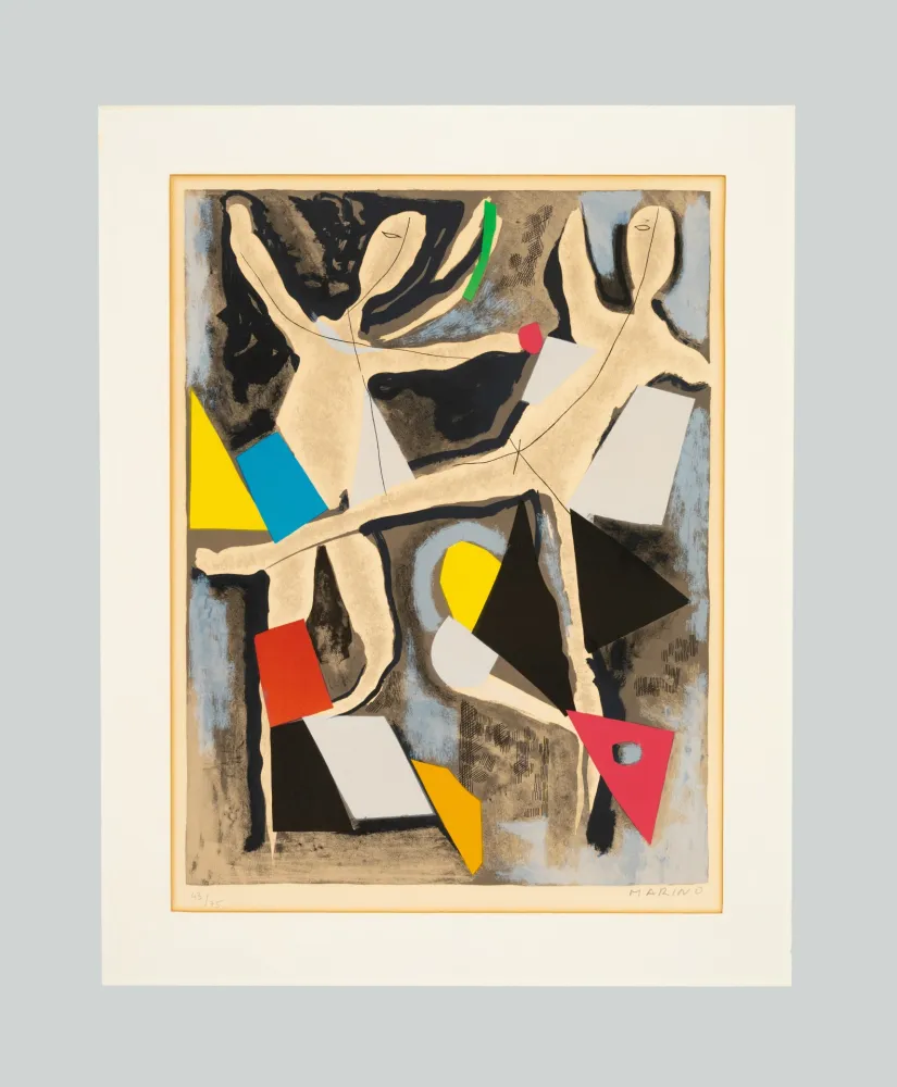 Litografía Marini - Personnages du Sacre du Printemps IV