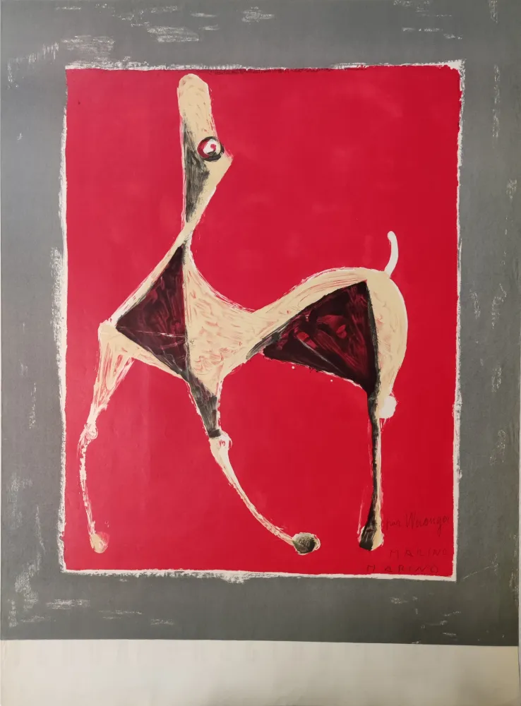 Sin Técnico Marini - Pferd auf rotem Grund