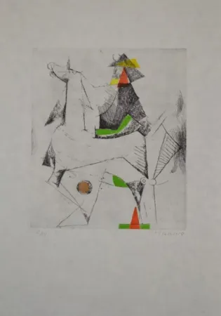 Aguafuerte Y Aguatinta Marini - Portfolio A-133 Composizione