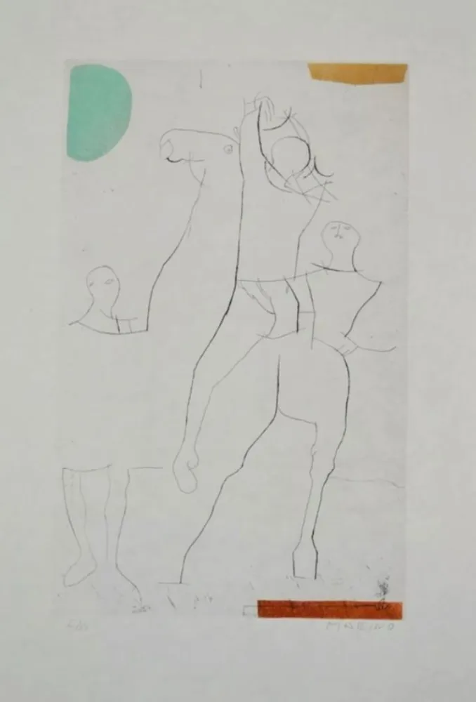 Aguafuerte Y Aguatinta Marini - Portfolio A-135 Giocolieri