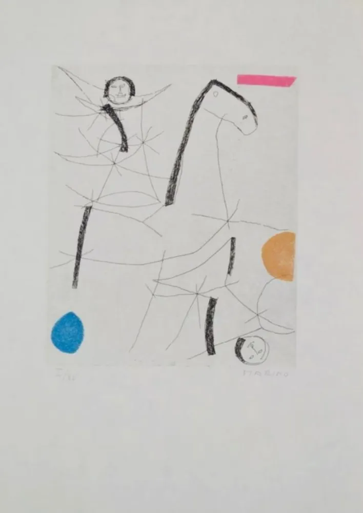 Aguafuerte Y Aguatinta Marini - Portfolio A-137 Toute De Marino