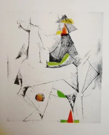 Aguafuerte Y Aguatinta Marini - Tout près de Marino 