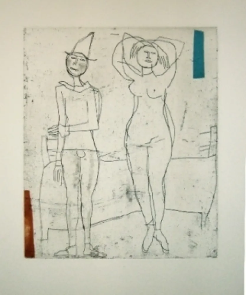 Aguafuerte Y Aguatinta Marini - Tout près de Marino