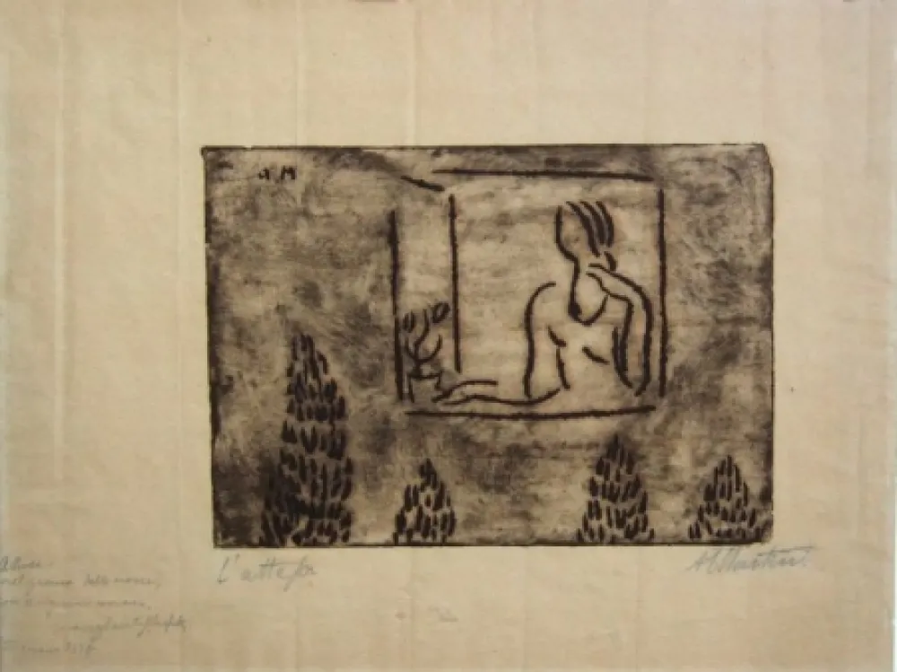 Grabado Martini - Attesa