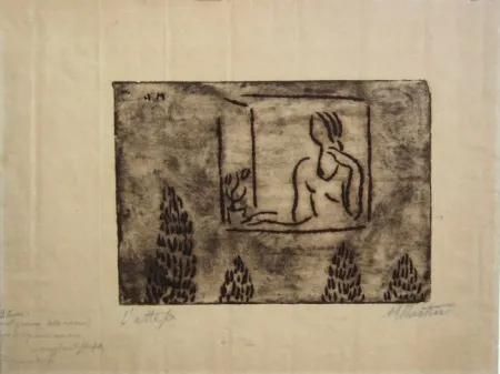 Grabado Martini - Attesa