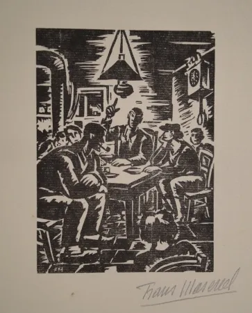 Grabado En Madera Masereel - Emile Zola, Germinal
