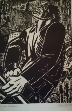 Grabado En Madera Masereel - Ere aan Verhaeren