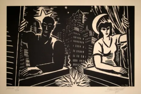 Grabado En Madera Masereel - Voisins